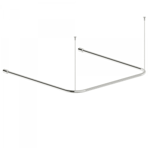 Duschvorhang-Stange Edelstahl U-Form